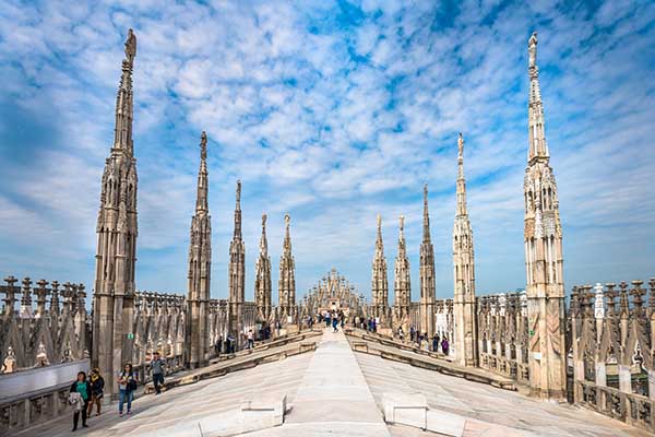 Milan Duomo rooftop